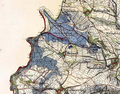 Historische Karte der Hessel
